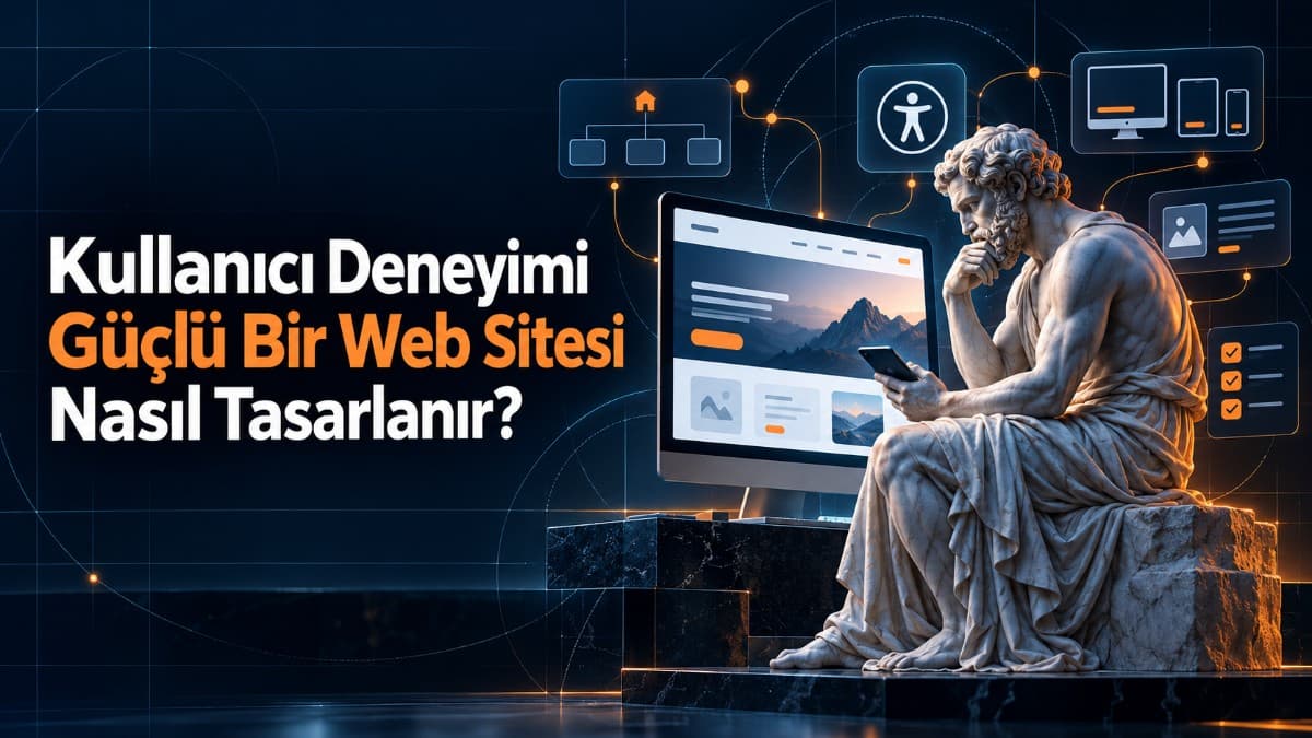 Kullanıcı Deneyimi Güçlü Bir Web Sitesi Nasıl Tasarlanır? kapak görseli